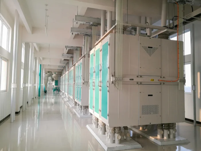 Installed milling equipment line