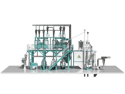 20TPD wheat flour milling plant layout by Voson