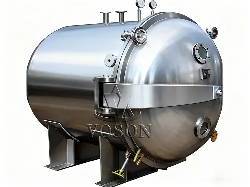 Voson vacuum dryer for removing solvent and moisture from oilseed meal