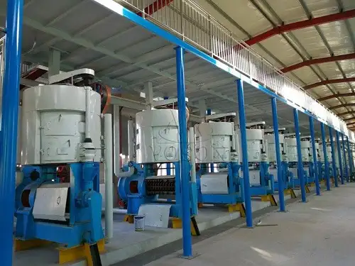 Sunflower oil production line full process flow chart